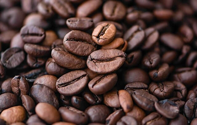 Gourmet Coffee-closeup of coffee beans