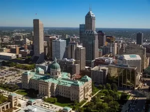 Indianapolis Indiana - downtown buildings