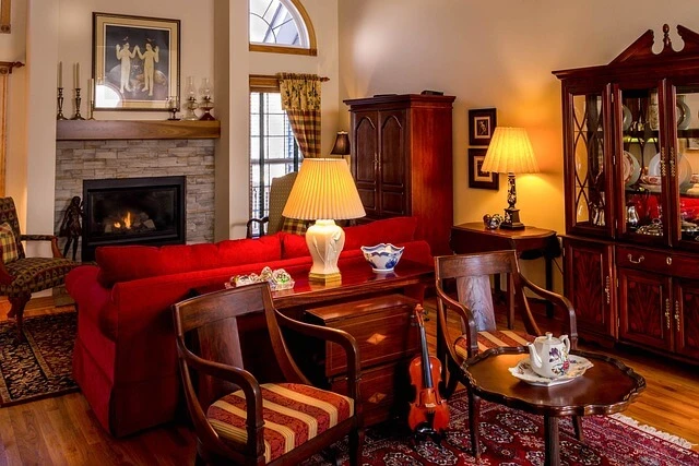 Interior Decorating-Living room with elegant furniture