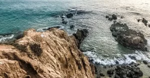 Irvine California - Pacific Ocean rocky coastline