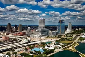 Milwaukee Wisconsin - city view at daytime