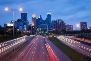 Minneapolis Minnesota - city at twilight