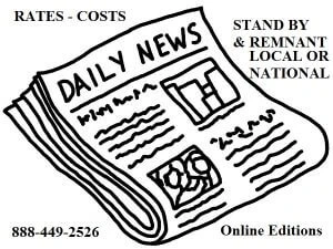 Print - Newspaper Ad Rates-888-449-2526