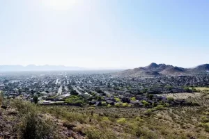 Phoenix Arizona - view of city from hills