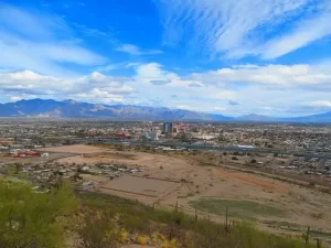 Tucson Arizona - distant view of city