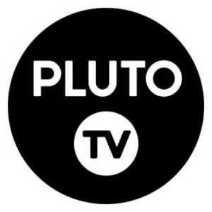 Pluto Streaming TV Logo- black and white